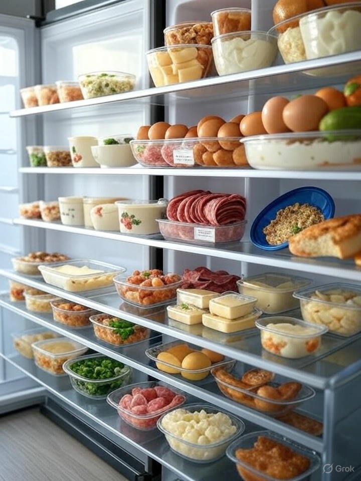 high proetein foods in refrigerator